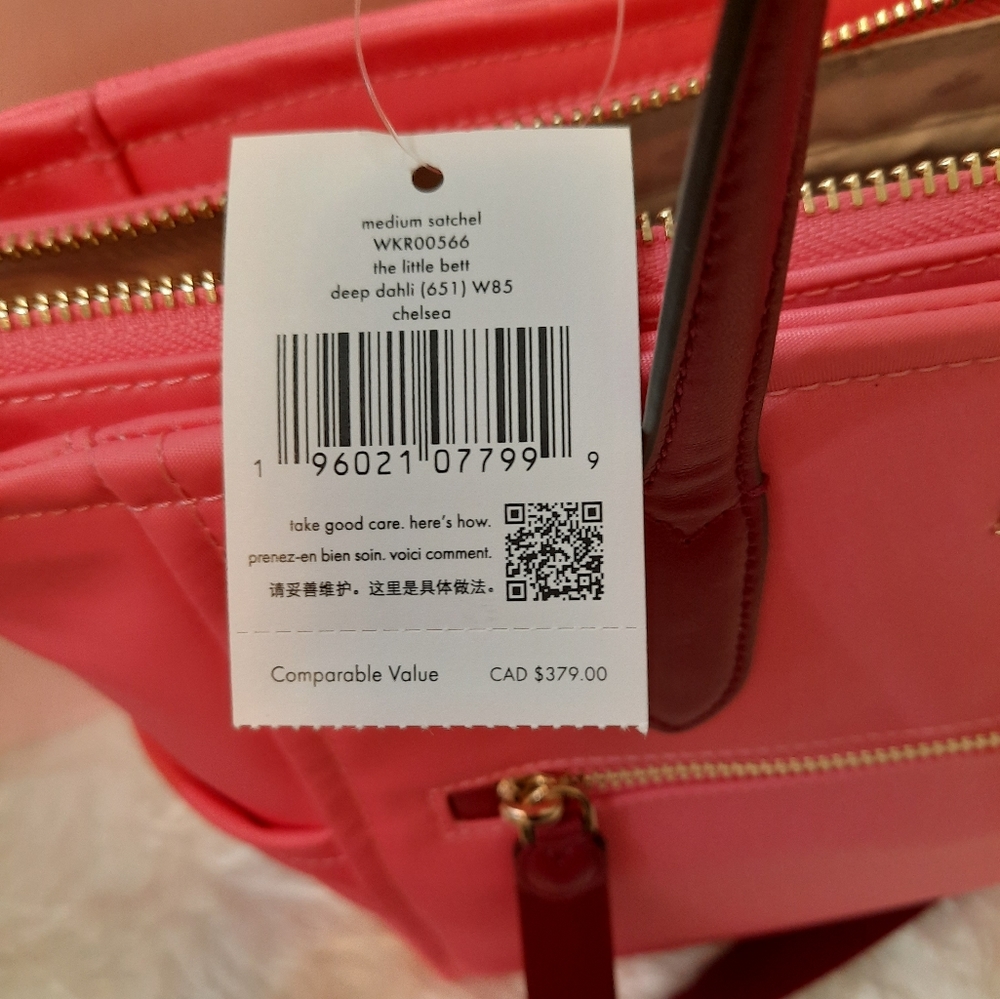 Kate spade deep dahli Chelsea med satchel bag purse NWT - Picture 5 of 7